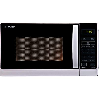 Sharp R662WM Compact Touch Control Microwave with Grill in White